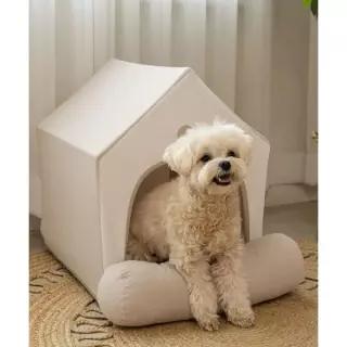매장정품 SUPERPET 강아지 코튼 하우스 베이지