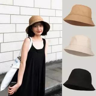 [하프클럽/셀러허브_아웃도어]봄 여름 버킷햇 여자 벙거지 모자 코튼 챙넓은모자
