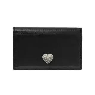 KANEITEI 카네이테이 METAL HEART CARD WALLET BLACK / UPCYCLED K26H-WA2-608-BK