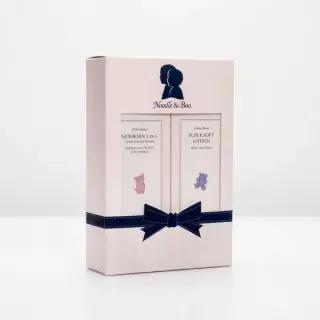 누들앤부 출산 선물 아기 바디워시 로션 뉴본기프트세트 237ml 2개 (뉴본 2in1+로션) 백일선물 돌선물