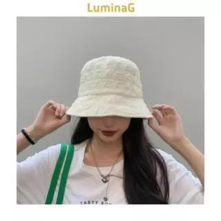 [라일리] Rly 버킷햇 여성 셔링 와이드 챙 자외선 차단 주름