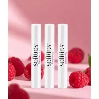 매장정품 MENTHOLATUM 3개 x [재벌립밤] 소프트립스 립밤 라즈베리 2g