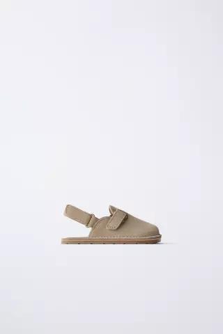 ZARA 레더 베어풋 클로그 - 샌드 브라운 8808/830/107