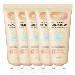 [15%즉할] 바세린 모이스처 핸드크림 60ml 5개 (5세트 구매시 1세트더 증정) 향기좋은 고보습 데일리 핸드로션