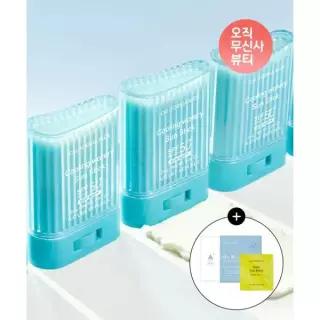 NATURE REPUBLIC [3pack] 캘리포니아 알로에 쿨링 수분 선스틱 [증정] 히알루론산 마스크팩+데일리 선블럭