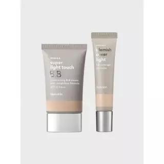 HANSKIN 수퍼 라이트 터치 비비크림 30g+블레미쉬 커버 컨실러 12g 세트