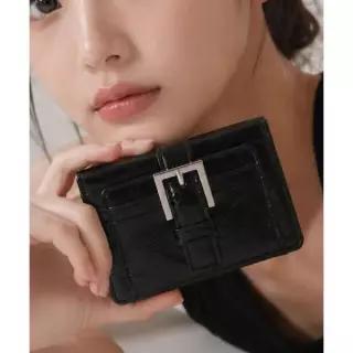 마틴콕스 Buckle Card Wallet - Black