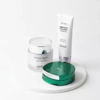 [이달의신상] 오휘 기미케어 3-STEP 콜라겐 톤업선 50ml 데니어 팩트 리필 기획 멜라토닝 크림 60ml