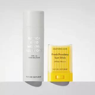 남성 선물추천 네이처리퍼블릭 아프리카 버드 옴므 올인원 프레시밸런서 150ml+알로에 선스틱 24g 1031131