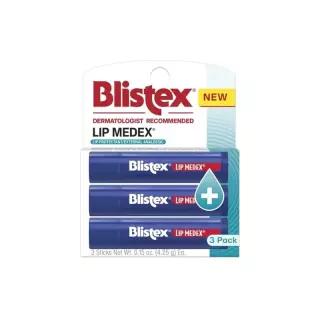 Blistex Lip Medex 약용 립밤, 24시간 보습, 4.25g, 3개입 431700