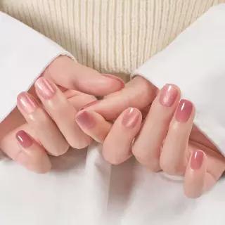 데싱디바 매직프레스 글리밍 로즈 (레귤러 라운드) 네일팁