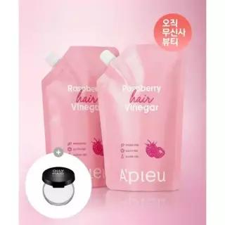 APIEU 2개 라즈베리 헤어 식초 리필용 400ml2 4212333