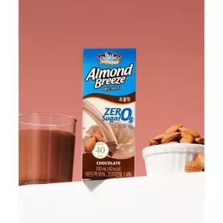 매장정품 ALMONDBREEZE 아몬드브리즈 초콜릿 제로슈거 190ml 24팩