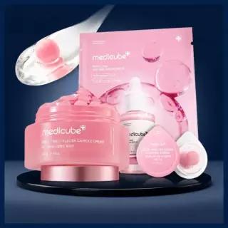 [여배우 물광크림] 메디큐브 PDRN 핑크 콜라겐 캡슐크림 55g 기획 (+4.5g*2ea+앰플 마스크 1ea)