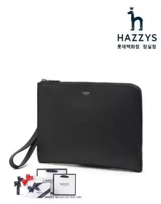 헤지스 ACC 인기신상 HJHO4E625.BK남성 블랙 소가죽 지퍼형 클러치백 HJHO4E625BKJN