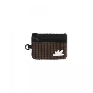 매장정품 SUNLOVETOUR Zip Card Pouch Brown Grid
