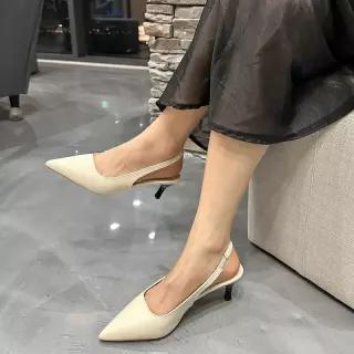 슈즈앤 여성용 스틸레토 슬링백 펌프스 힐 sn210 3775771