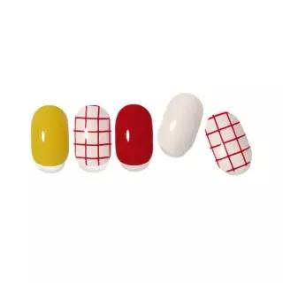 엣지유 샵젤 새콤달콤체크 네일팁 34pcs 461741