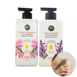 온더바디 플라워 바디로션 400ml 2개 (아이리스 + 체리블라썸)