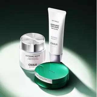 [이달의신상] 오휘 기미케어 3-STEP 콜라겐 톤업선 50ml / 데니어 팩트 리필 기획 / 멜라토닝 크림 60ml