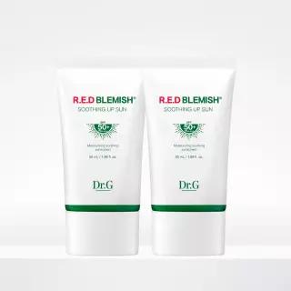 듀오 닥터지 레드 블레미쉬 수딩 업 선 50mL X2개 진정 수분 선크림 1032949