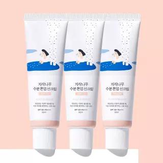 3개 SET 라운드랩 자작나무 수분 톤업 선크림 50ml (SPF 50+ PA++++) 1032955