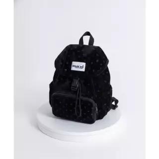 마크니 DOT VELVET MINI BACKPACK BLACK