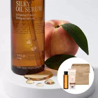 [단독기획]커리쉴 실키 오일 세럼 70ml 기획(+샴푸 50ml+마스크 30ml+파우치)