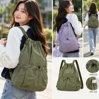 접이식 방수포켓 휴대용 백팩 여행용 경량 배낭 여성백팩 경량백팩 스트링백팩