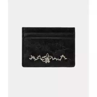 ETRE AU SOMMET Noir Bloom Card Wallet (Black) ET26FWAWY13BK 138810