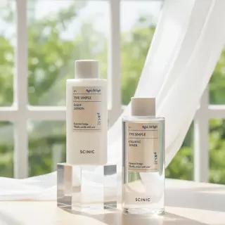싸이닉 더 심플 비건 약산성 로션토너세트 300ml / 대용량 수분+보습+진정