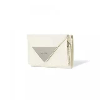 FENNEC CRINKLE TRIANGLE TRIPLE 지갑 - VANILLA