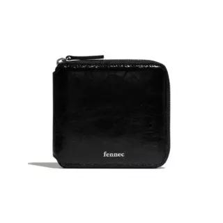 FENNEC CRINKLE ZIPPER 지갑 - BLACK