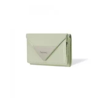 FENNEC CRINKLE TRIANGLE TRIPLE 지갑 - PISTACHIO