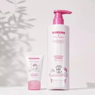 모레모 MOREMO [챠미키티 에디션] 모레모 슈퍼 리페어 샴푸 480ml (+20ml+손목밴드 세트 )