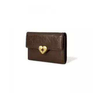 FENNEC HEARTY FLAP 지갑 - MOCHA BROWN
