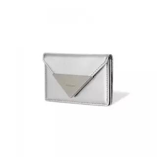 FENNEC CRINKLE TRIANGLE ACCORDION POCKET - SILVER