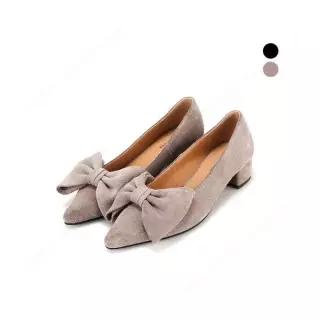 바바라슈즈 최초가 198000 세븐플로어 소가죽 빅 리본 여성 키튼힐 4cm_SFH539. 3775686