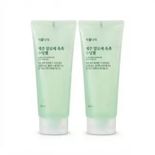 식물나라 제주 알로에 촉촉 수딩젤 200ml 2입