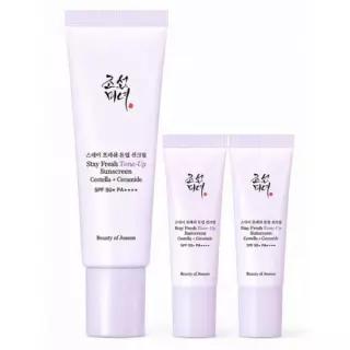 [쿨톤/진정필터]조선미녀 스테이 프레쉬 톤업 선크림 50ml 디럭스 기획 (+10ml*2ea)