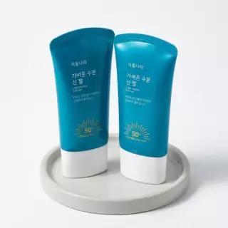 [산리오캐릭터즈/한교동]식물나라 가벼운 수분 선 젤 (30ml/60ml/60ml*2/150ml/트래블키트)
