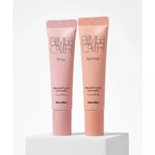 HANSKIN 블레미쉬 커버 컨실러 로지핑크/살구핑크 2개(하우스스펀지20매 증정)