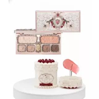 FLOWERKNOWS 스트로베리 큐피드 컬렉션 메이크업 팔레트 + 케이크 립 크림