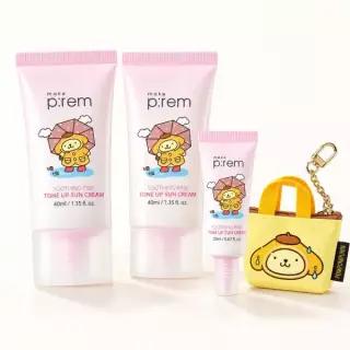 [뽀용톤업/산리오콜라보] 메이크프렘 수딩 핑크 톤업 선크림 40ml 2입 기획 (+20ml+키링백)