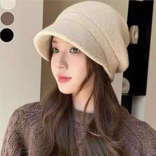 [라일리] Rly 여성 니트 캡 벙거지 아크 모자