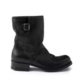 프라다 40mm leather buckle boots 10623432130824 TP722086681