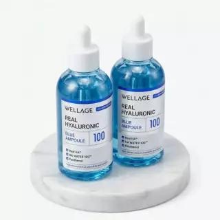 [속건조필수템] 웰라쥬 리얼 히알루로닉 블루 100 앰플 75ml 2입 기획
