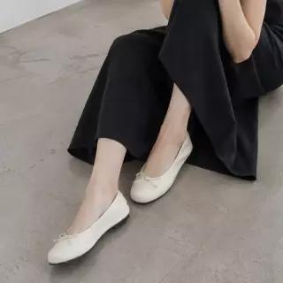 금강 FAIR LADY 여성 소가죽 리본 밴딩 플랫 RICPUC6012WFAIF9