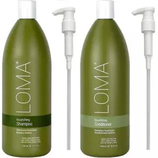 LOMA 로마 너리싱 샴푸+컨디셔너 1000ml 세트 펌프포함 480162
