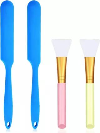 실리콘 스티어 스틱 스크레이퍼 브러시 왁스 스패출라 제모 왁싱 어플리케이터 세척이 간편한 재사용